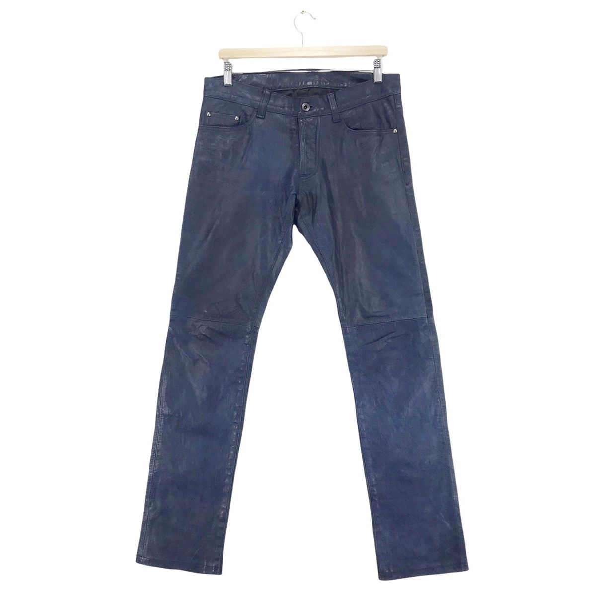 5351 POUR LES HOMMES × Genuine Leather 5351 Pour Les Hommes Leather Pants Size US 33 - 1 Thumbnail