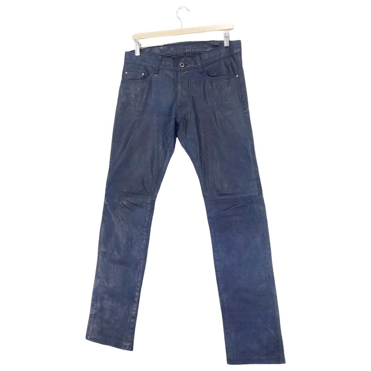 5351 POUR LES HOMMES × Genuine Leather 5351 Pour Les Hommes Leather Pants Size US 33 - 2 Thumbnail