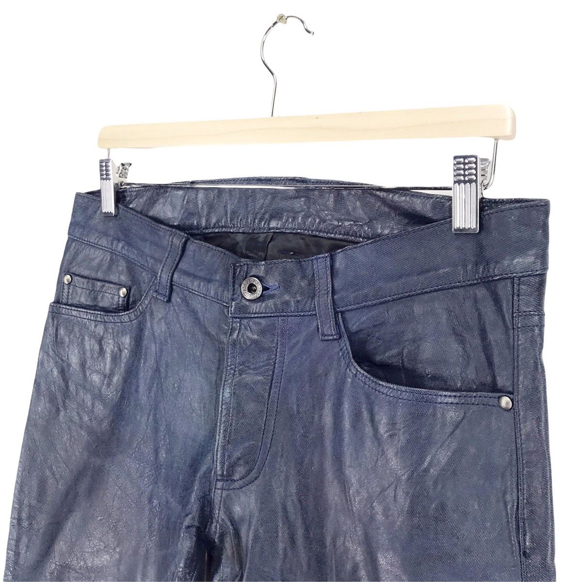 5351 POUR LES HOMMES × Genuine Leather 5351 Pour Les Hommes Leather Pants Size US 33 - 5 Thumbnail
