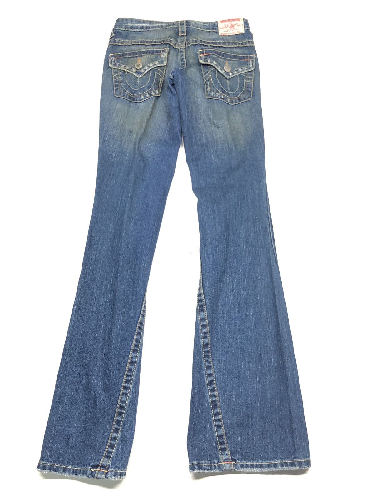 True Religion × Vintage VINTAGE TRUE RELIGION JOEY FLARE DISSTRESSED DENIM USA Size US 26 / EU 42 - 6 Thumbnail
