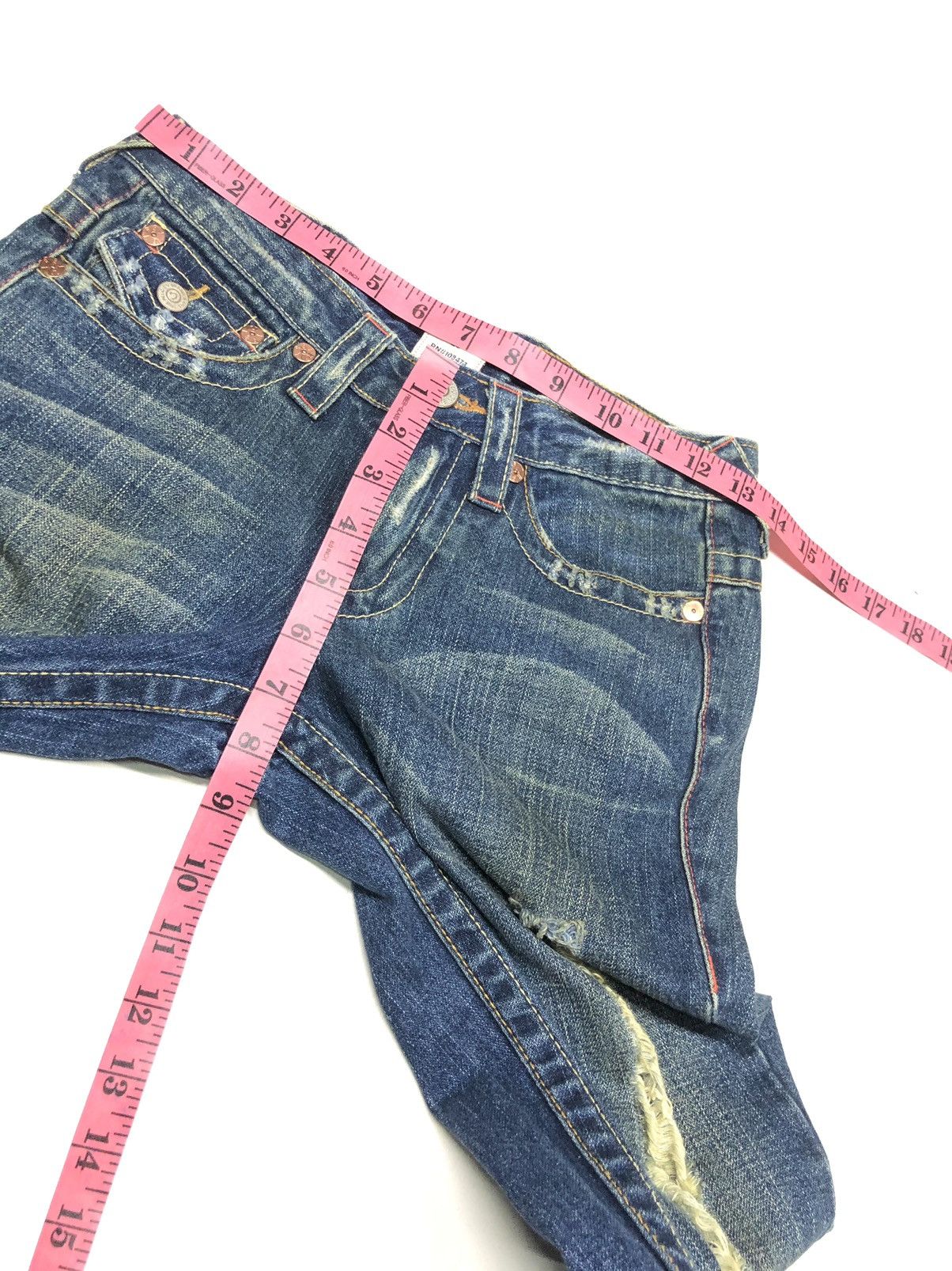 True Religion × Vintage VINTAGE TRUE RELIGION JOEY FLARE DISSTRESSED DENIM USA Size US 26 / EU 42 - 14 Thumbnail