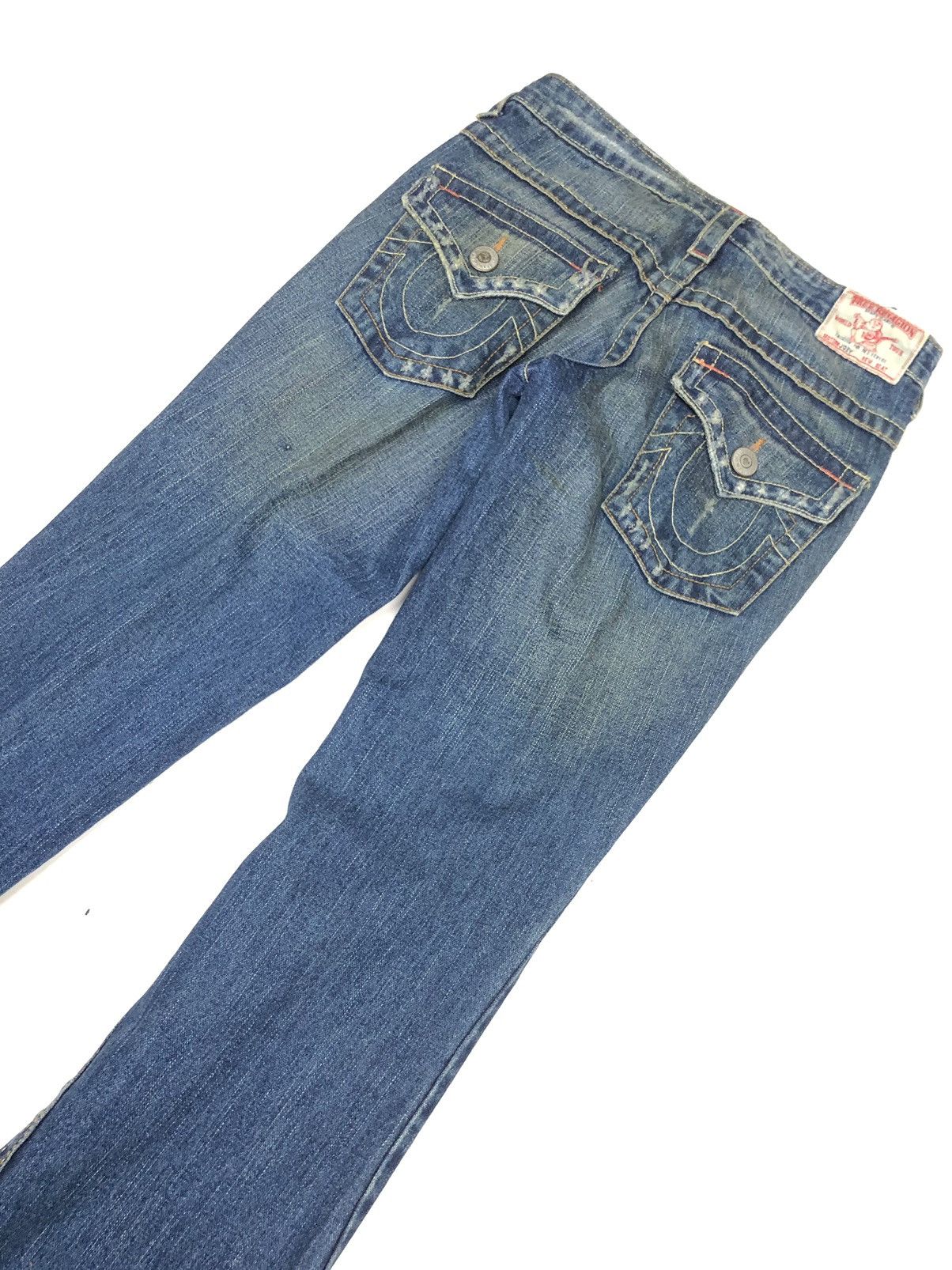 True Religion × Vintage VINTAGE TRUE RELIGION JOEY FLARE DISSTRESSED DENIM USA Size US 26 / EU 42 - 7 Thumbnail