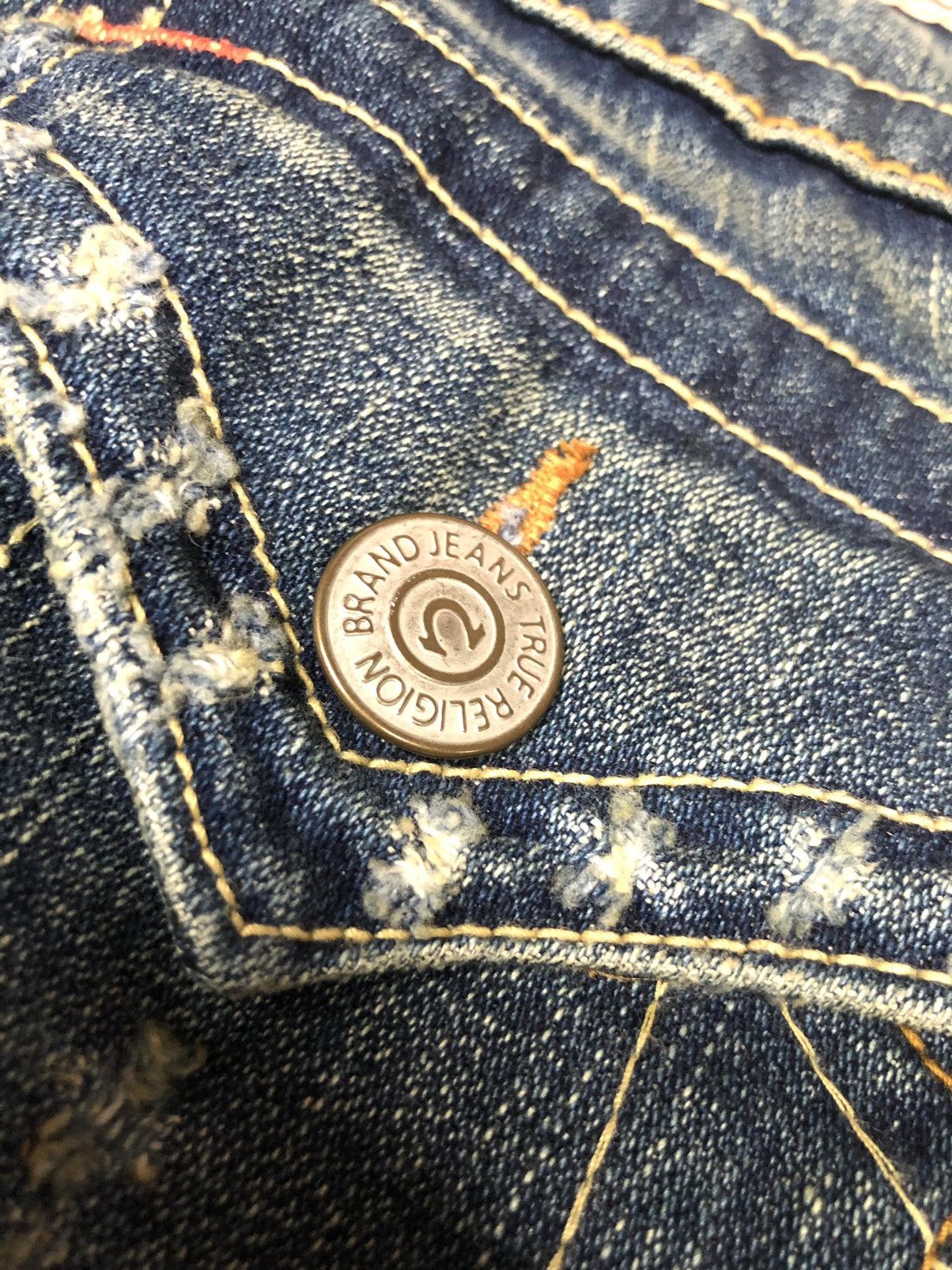 True Religion × Vintage VINTAGE TRUE RELIGION JOEY FLARE DISSTRESSED DENIM USA Size US 26 / EU 42 - 8 Thumbnail