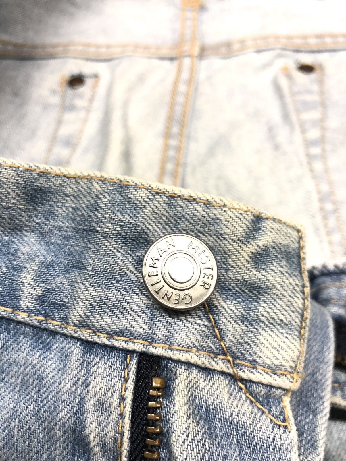 Japanese Brand × Mr. Gentleman MR.GENTLEMAN DISSTRESSED SELVEDGE DENIM JAPAN 🇯🇵 Size US 33 - 12 Thumbnail