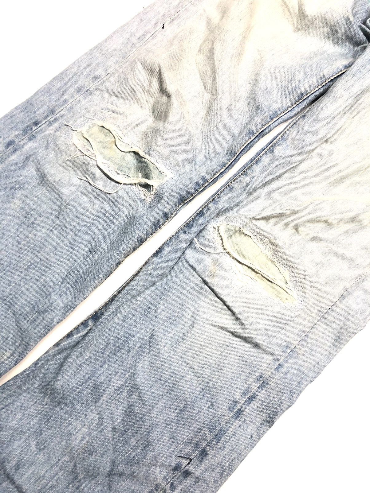 Japanese Brand × Mr. Gentleman MR.GENTLEMAN DISSTRESSED SELVEDGE DENIM JAPAN 🇯🇵 Size US 33 - 6 Thumbnail