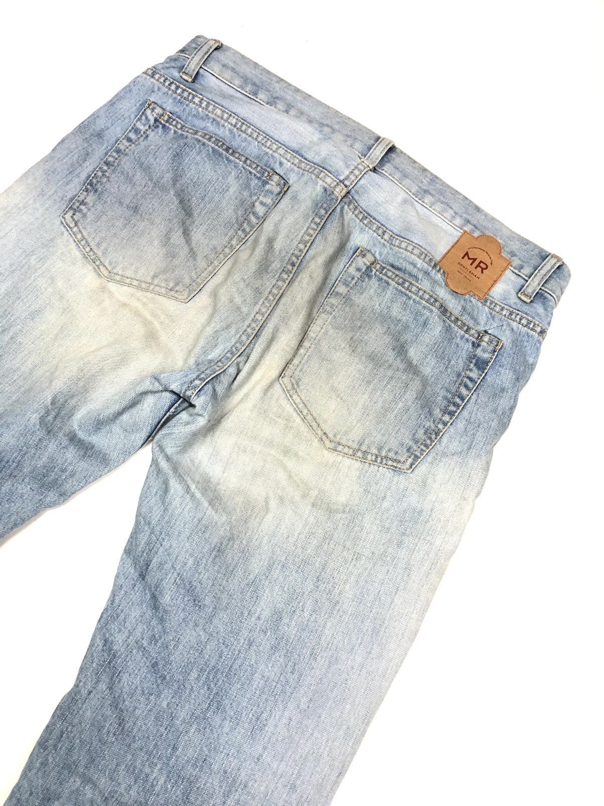 Japanese Brand × Mr. Gentleman MR.GENTLEMAN DISSTRESSED SELVEDGE DENIM JAPAN 🇯🇵 Size US 33 - 10 Thumbnail
