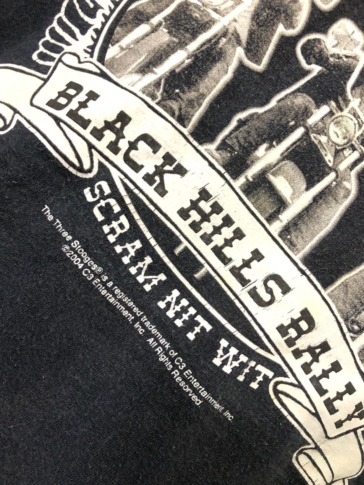 Band Tees × Vintage VINTAGE 2004 THE THREE STOOGES 75th ANNUAL BLACK HILLS SHIRT Size US L / EU 52-54 / 3 - 3 Thumbnail