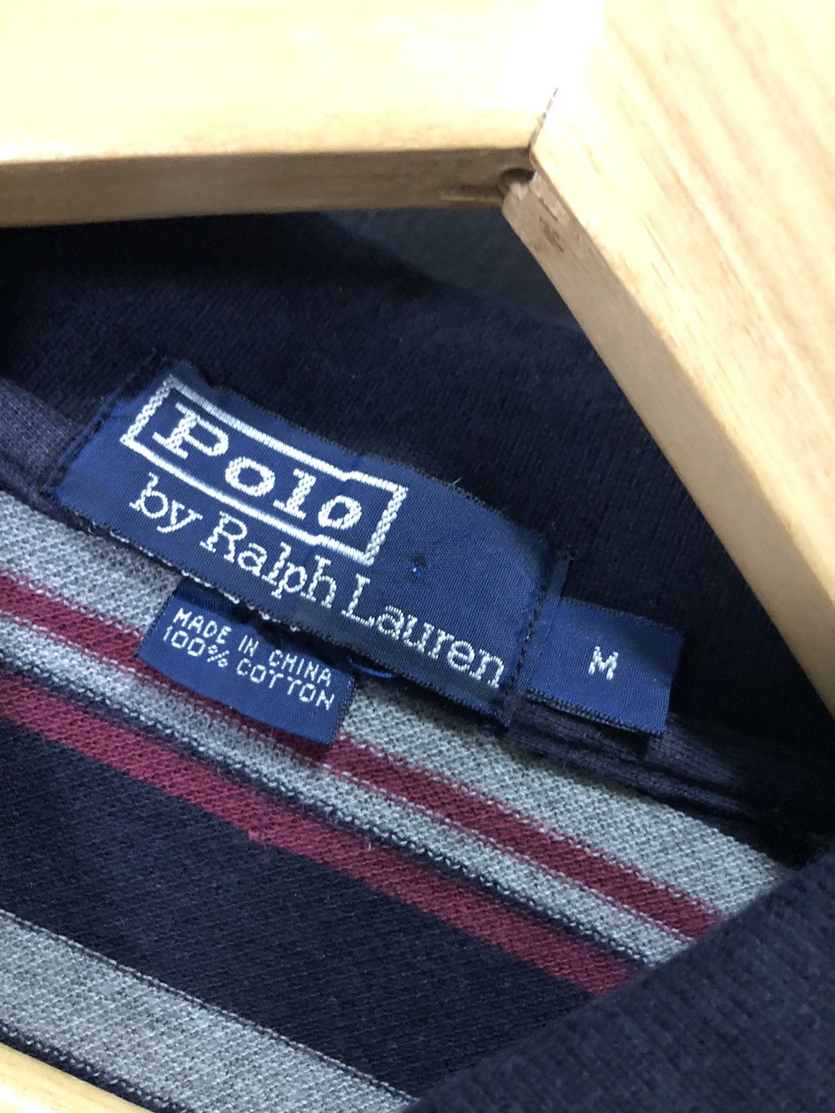 Polo Ralph Lauren × Vintage VINTAGE POLO RALPH LAURENT STRIPE POLO SHIRT Size US L / EU 52-54 / 3 - 3 Thumbnail