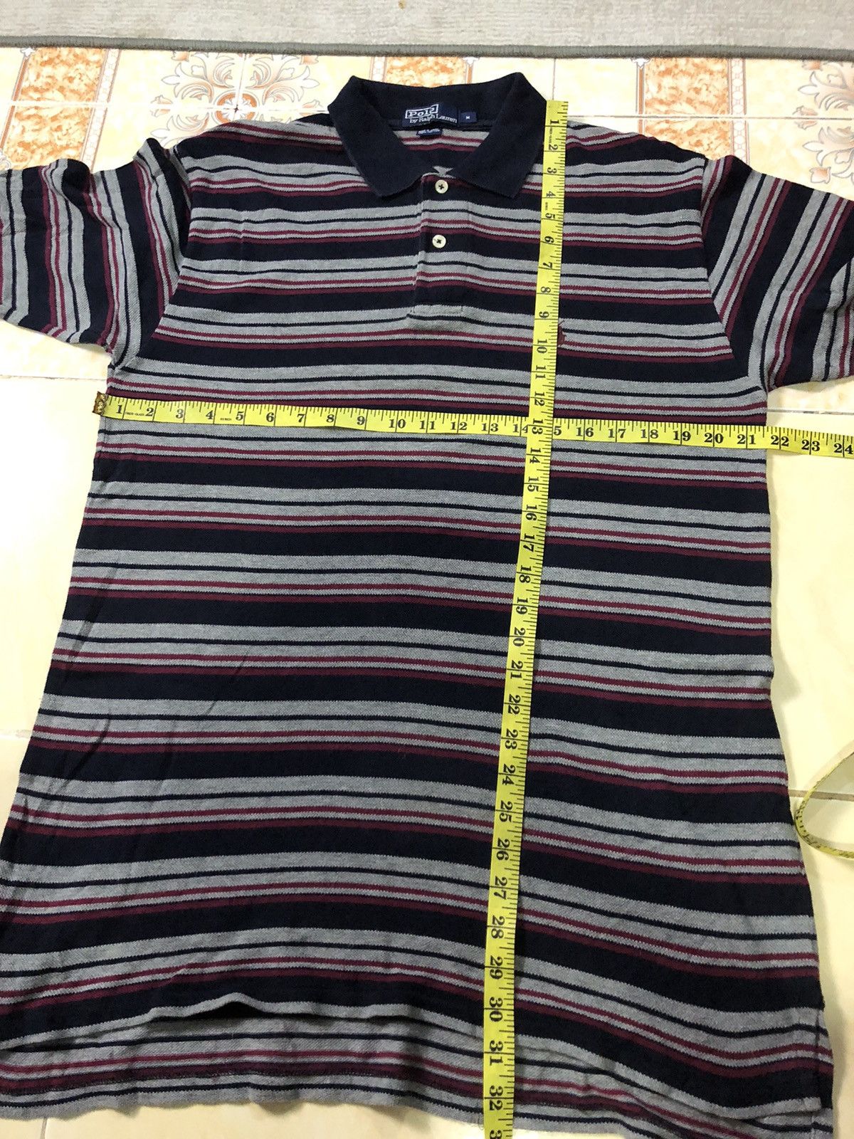 Polo Ralph Lauren × Vintage VINTAGE POLO RALPH LAURENT STRIPE POLO SHIRT Size US L / EU 52-54 / 3 - 7 Thumbnail