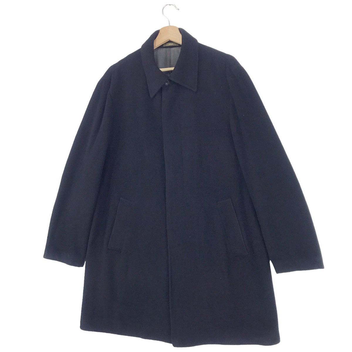 Designer × Yohji Yamamoto Yohji Yamamoto Against All Risks Black Wool Coat Size US M / EU 48-50 / 2 - 4 Thumbnail