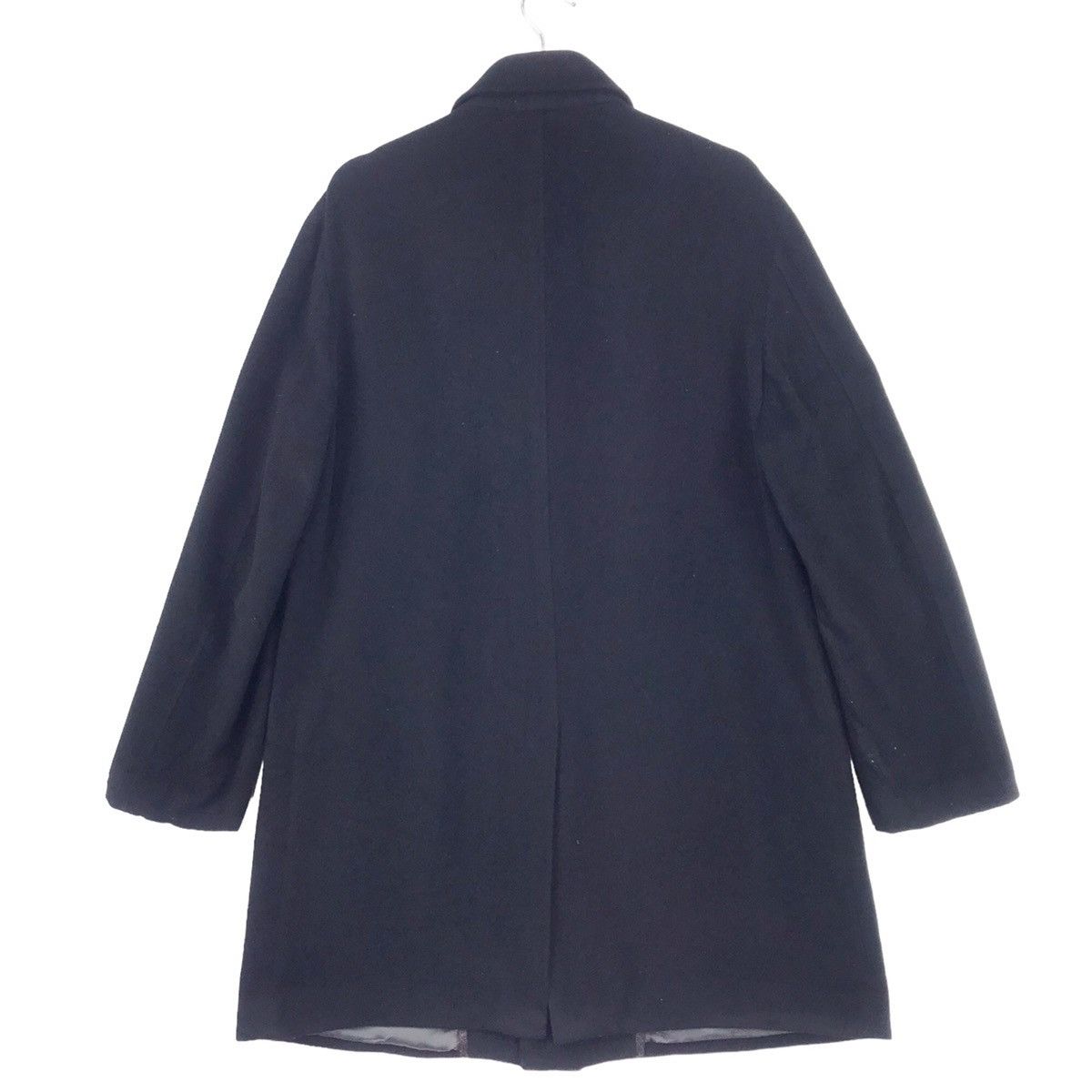 Designer × Yohji Yamamoto Yohji Yamamoto Against All Risks Black Wool Coat Size US M / EU 48-50 / 2 - 2 Thumbnail