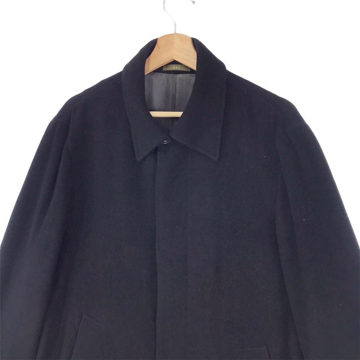 Designer × Yohji Yamamoto Yohji Yamamoto Against All Risks Black Wool Coat Size US M / EU 48-50 / 2 - 5 Thumbnail