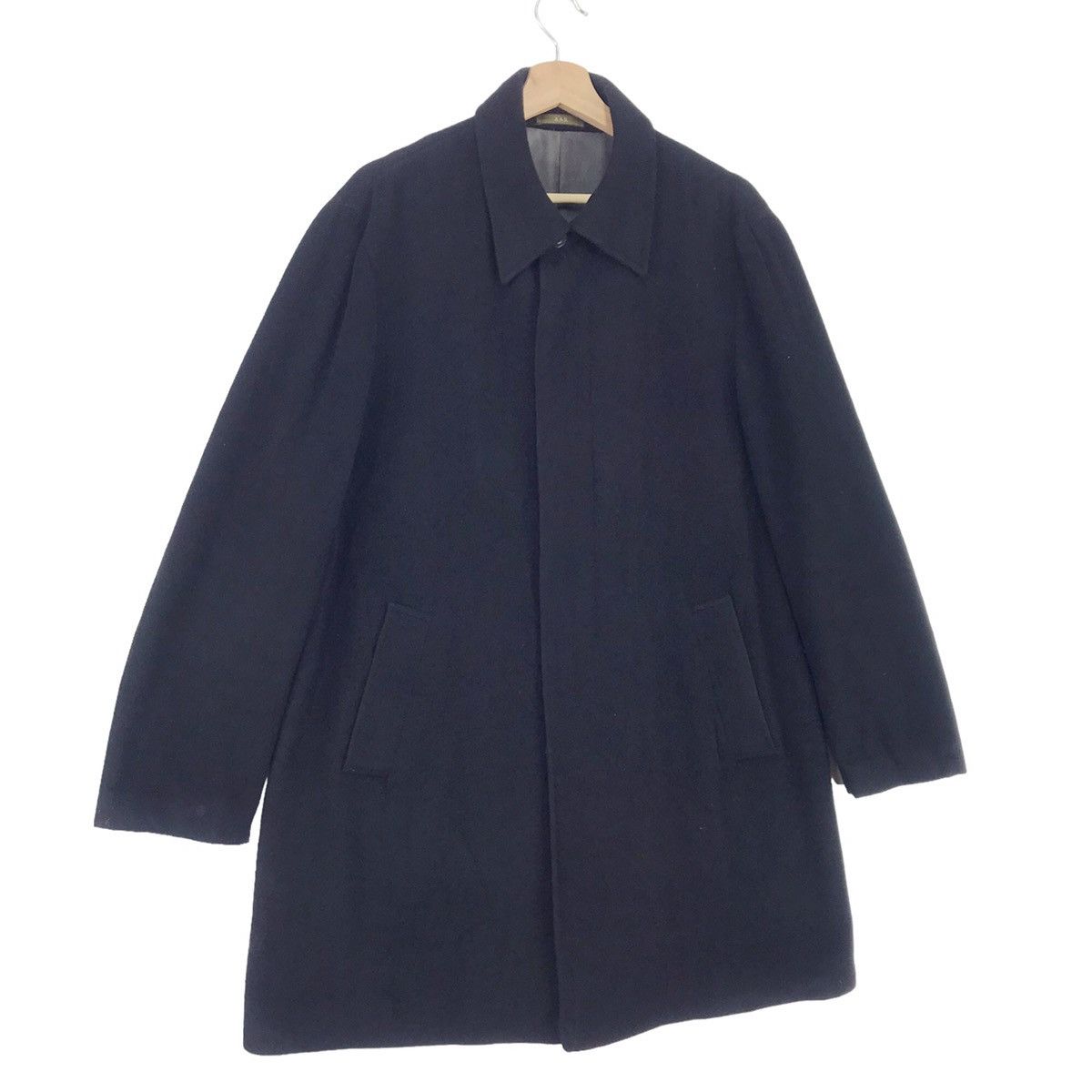 Designer × Yohji Yamamoto Yohji Yamamoto Against All Risks Black Wool Coat Size US M / EU 48-50 / 2 - 7 Thumbnail