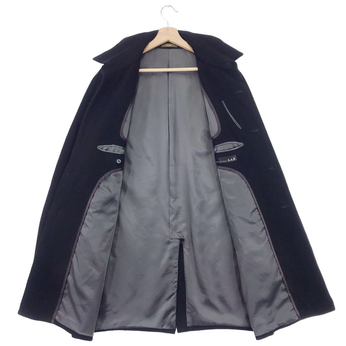 Designer × Yohji Yamamoto Yohji Yamamoto Against All Risks Black Wool Coat Size US M / EU 48-50 / 2 - 3 Thumbnail