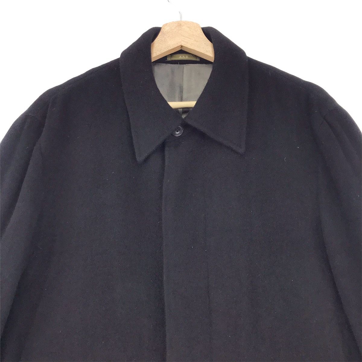 Designer × Yohji Yamamoto Yohji Yamamoto Against All Risks Black Wool Coat Size US M / EU 48-50 / 2 - 6 Thumbnail