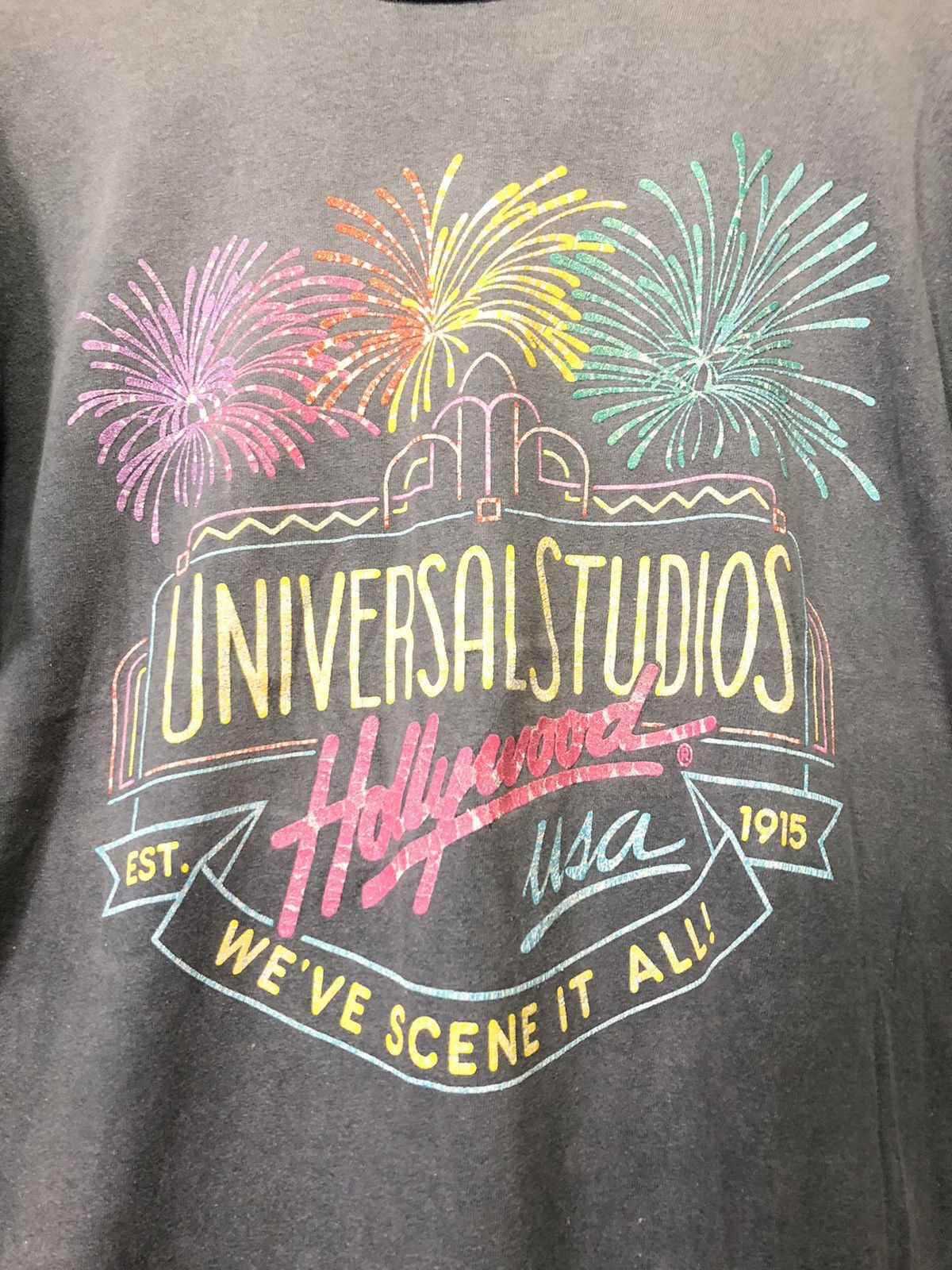 Universal Studios × Vintage VINTAGE ‘90 UNIVERSAL STUDIO HOLLYWOOD USA FADED SHIRT Size US M / EU 48-50 / 2 - 2 Thumbnail