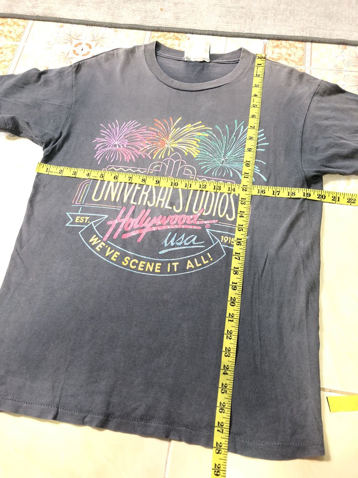 Universal Studios × Vintage VINTAGE ‘90 UNIVERSAL STUDIO HOLLYWOOD USA FADED SHIRT Size US M / EU 48-50 / 2 - 6 Thumbnail