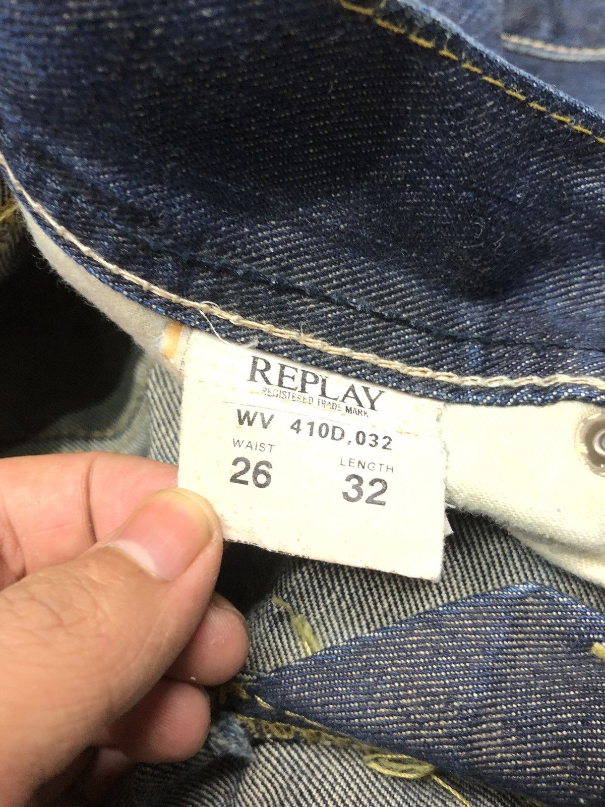 Replay × Vintage VINTAGE REPLAY DISSTRESSED BLUE DENIM NICE DESIGN STYLE Size US 28 / EU 44 - 14 Thumbnail