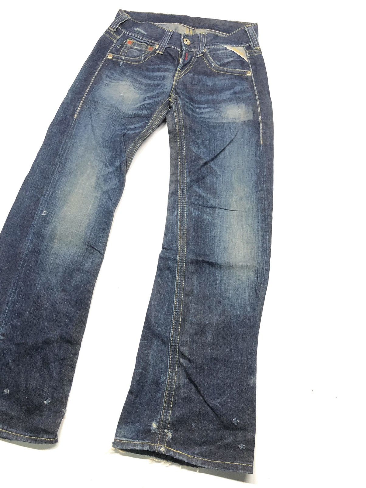 Replay × Vintage VINTAGE REPLAY DISSTRESSED BLUE DENIM NICE DESIGN STYLE Size US 28 / EU 44 - 4 Thumbnail