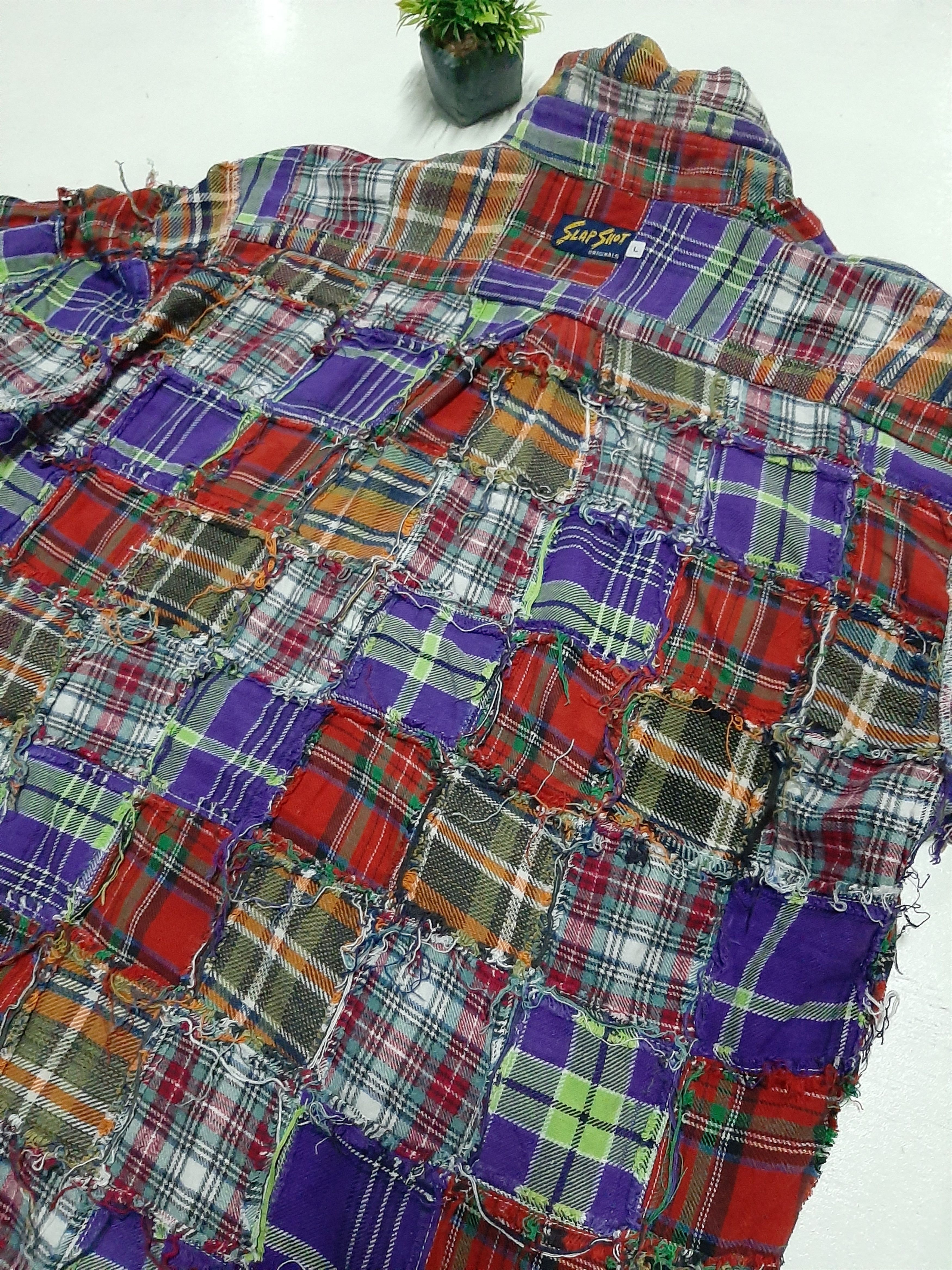 Japanese Brand × Vintage VINTAGE SLAP SHOT PATCHWORK BORO STYLE Size US L / EU 52-54 / 3 - 1 Thumbnail