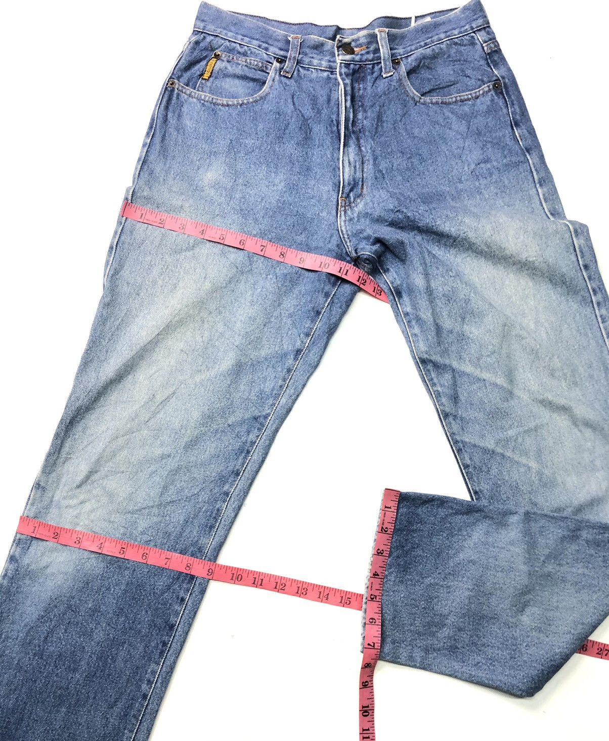 Armani × Designer × Giorgio Armani VINTAGE ARMANI JEANS BLUE WASH DISSTRESSED DENIM Size US 30 / EU 46 - 14 Thumbnail