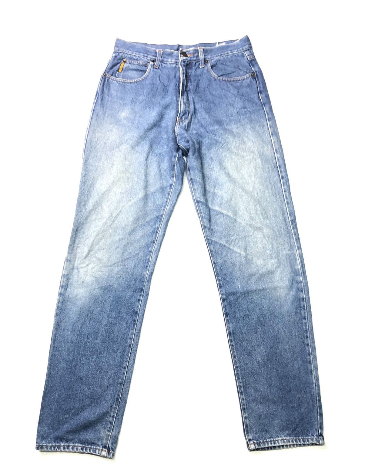 Armani × Designer × Giorgio Armani VINTAGE ARMANI JEANS BLUE WASH DISSTRESSED DENIM Size US 30 / EU 46 - 4 Thumbnail