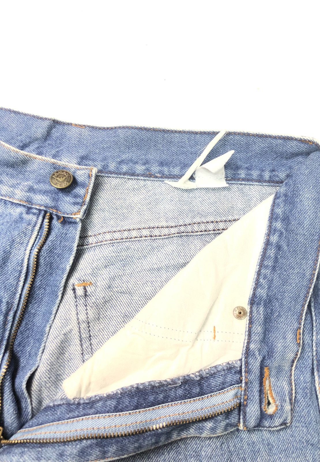 Armani × Designer × Giorgio Armani VINTAGE ARMANI JEANS BLUE WASH DISSTRESSED DENIM Size US 30 / EU 46 - 8 Thumbnail