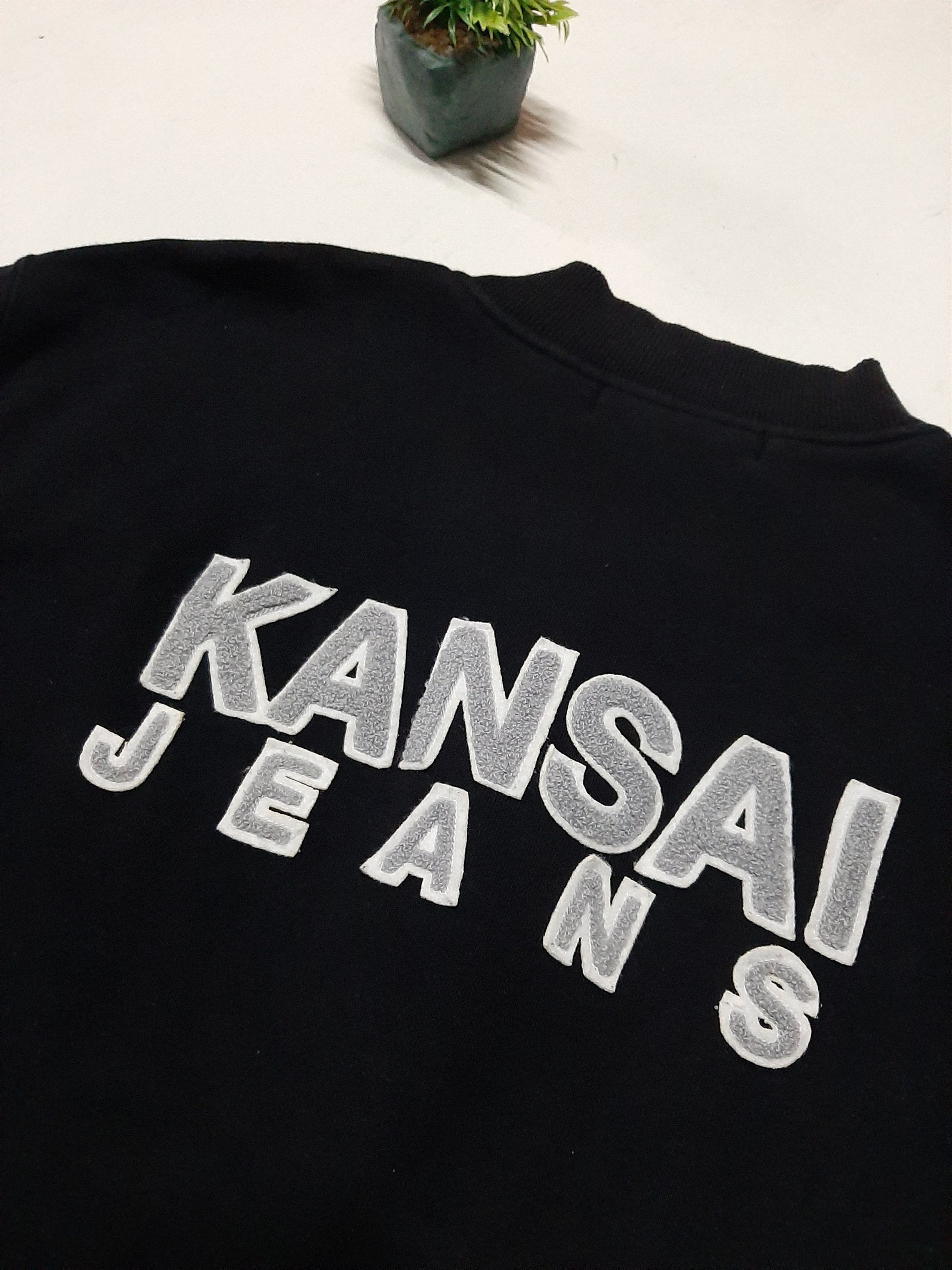 Kansai Yamamoto × Vintage RARE🔥VINTAGE KANSAI YAMAMOTO EMBROIDERY SPELLOUT SWEATSHIT Size US M / EU 48-50 / 2 - 5 Thumbnail