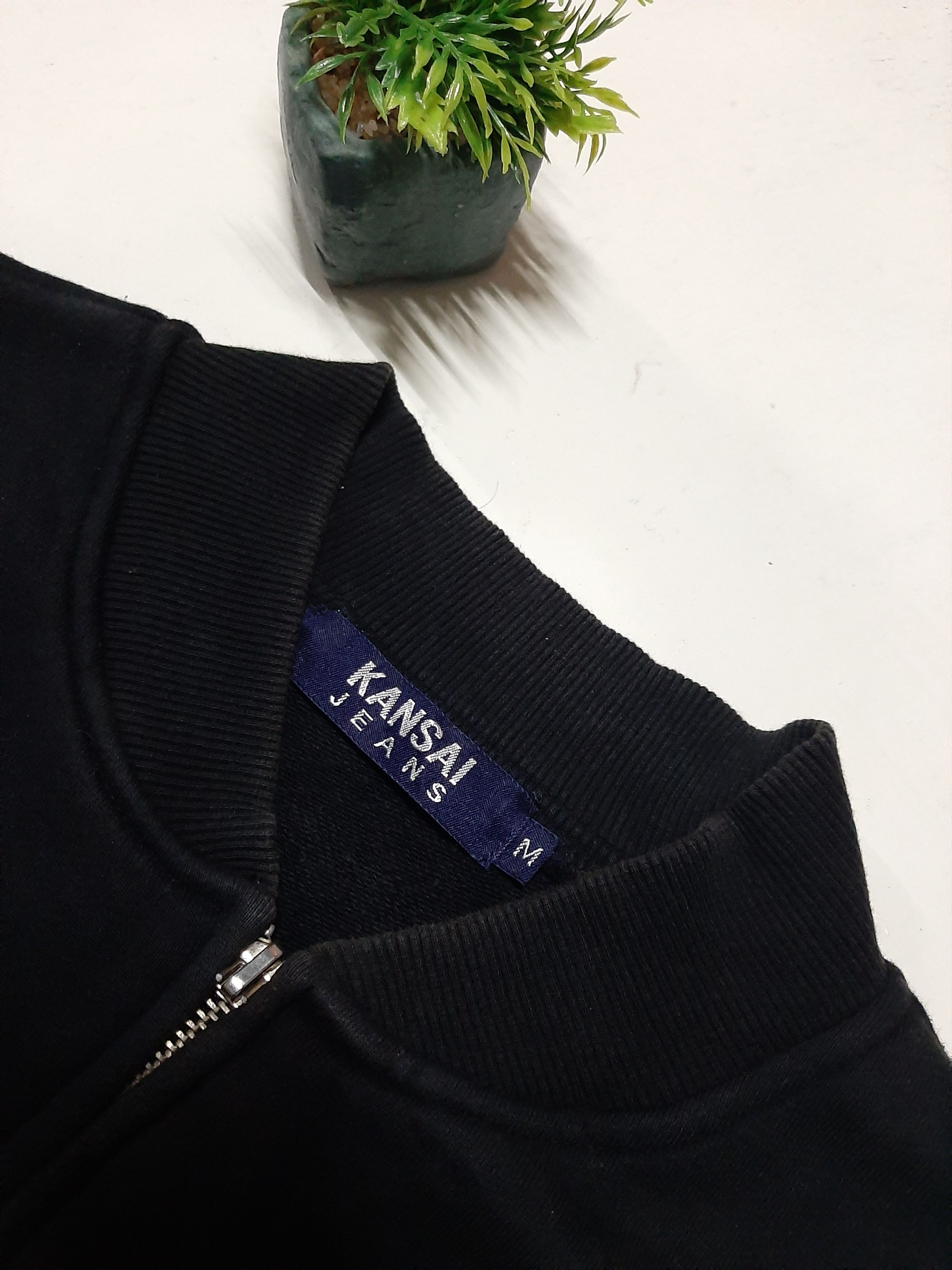 Kansai Yamamoto × Vintage RARE🔥VINTAGE KANSAI YAMAMOTO EMBROIDERY SPELLOUT SWEATSHIT Size US M / EU 48-50 / 2 - 3 Thumbnail