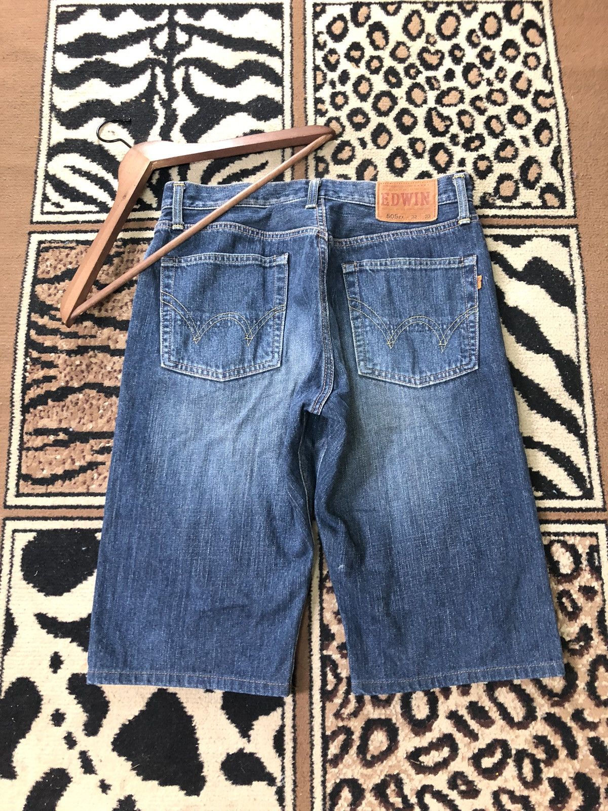 Edwin × Salvage × Vintage VINTAGE SELVEDGE EDWIN 505zx SHORT DENIM Size US 31 - 1 Thumbnail