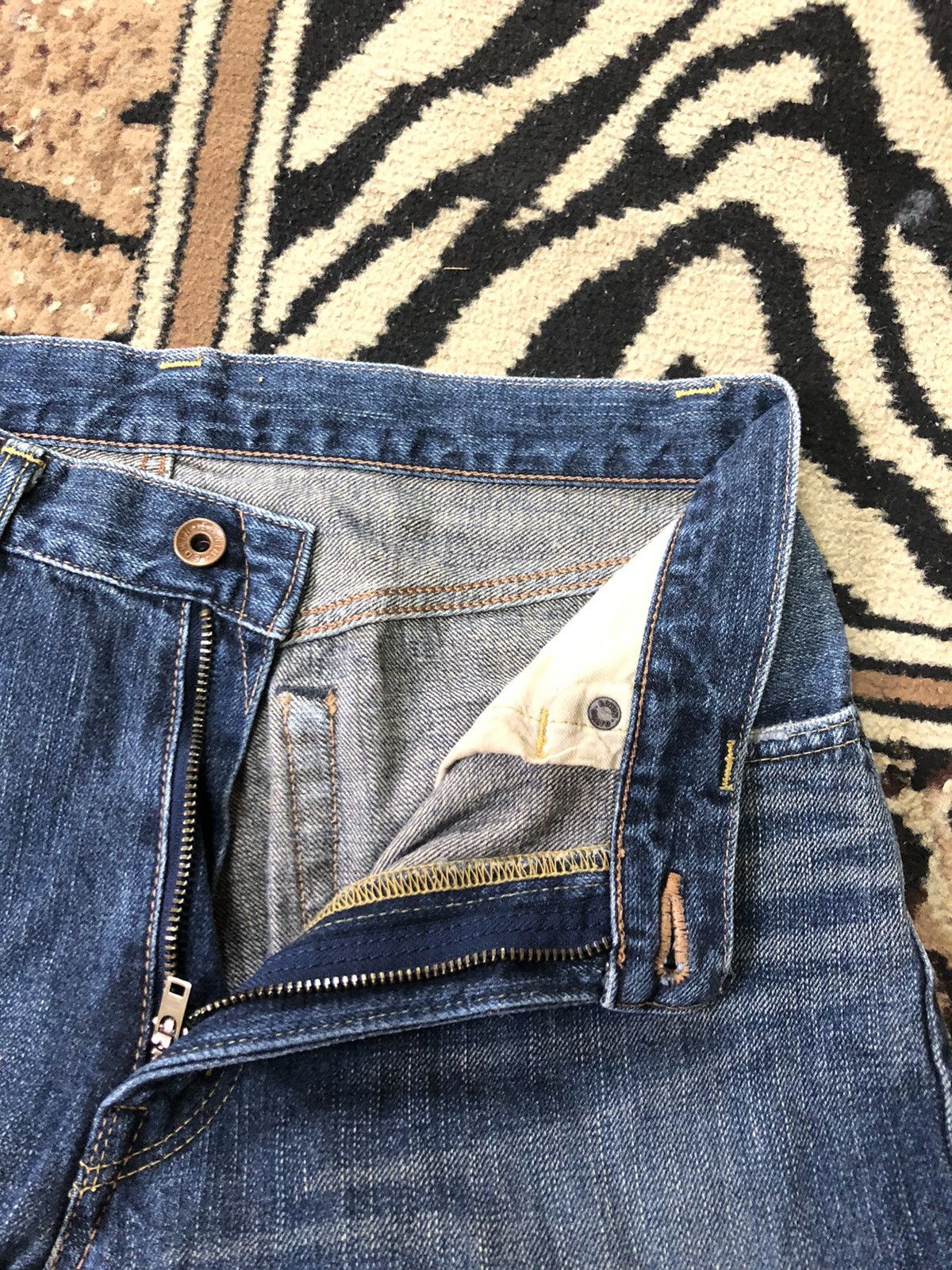 Edwin × Salvage × Vintage VINTAGE SELVEDGE EDWIN 505zx SHORT DENIM Size US 31 - 10 Thumbnail