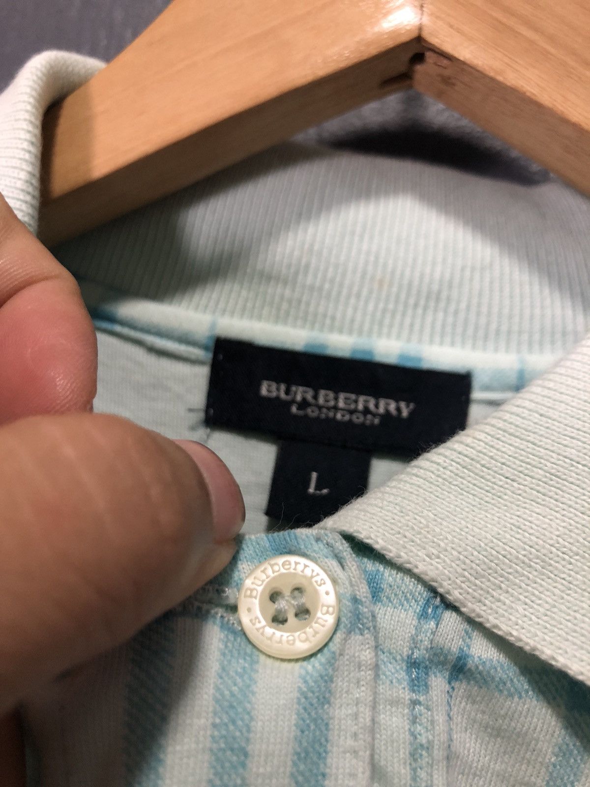 Burberry × Vintage VINTAGE BURBERRY LONDON PLAID CHEKED POLO SHIRT Size US S / EU 44-46 / 1 - 3 Thumbnail