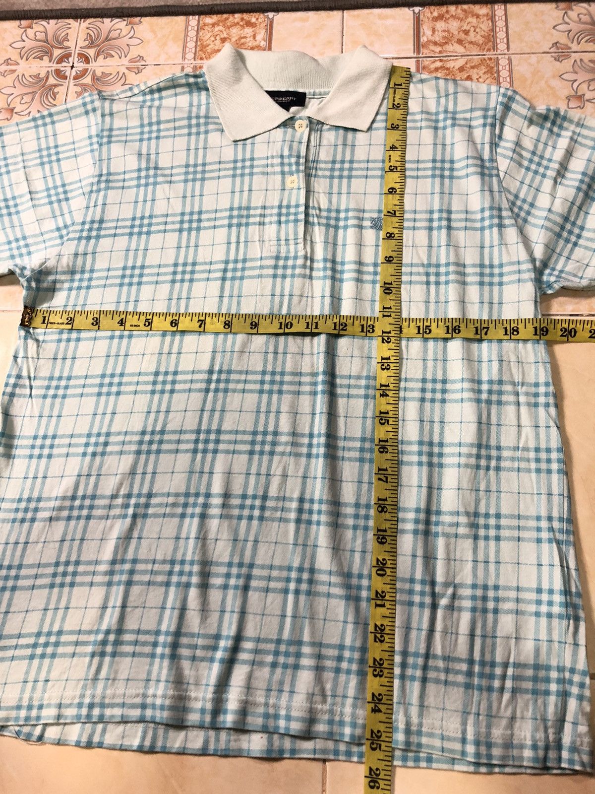 Burberry × Vintage VINTAGE BURBERRY LONDON PLAID CHEKED POLO SHIRT Size US S / EU 44-46 / 1 - 8 Thumbnail