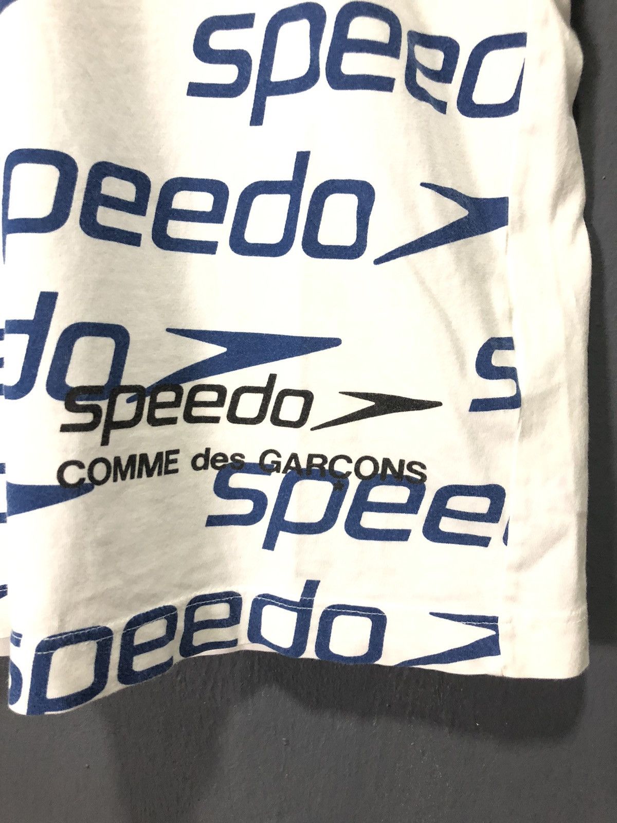 Comme des Garcons × Speedo × Vintage VINTAGE COMME des GARÇONS x SPEEDO OVER PRINT WHITE SHIRT Size US S / EU 44-46 / 1 - 2 Thumbnail
