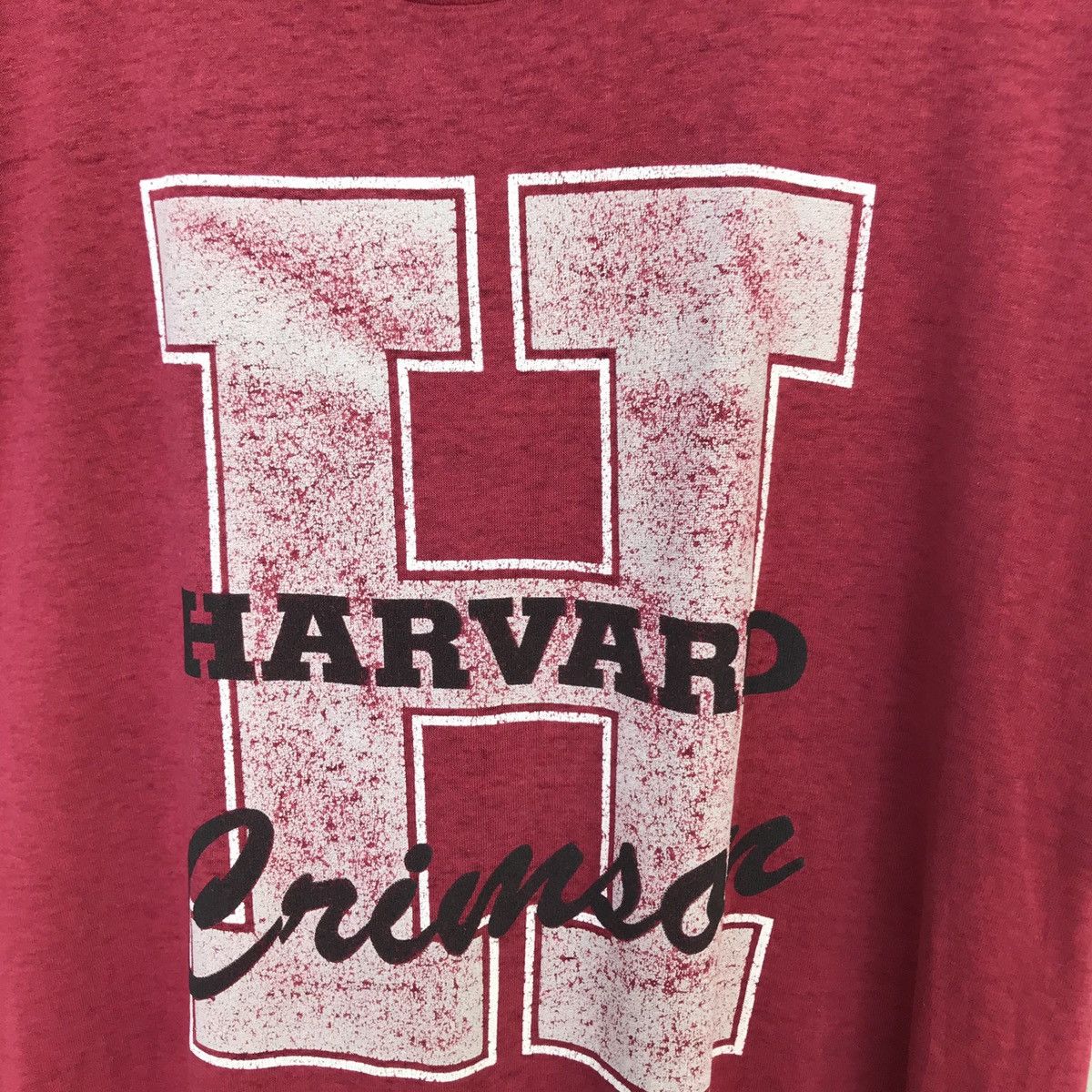 Vintage HARVARD CRIMSON Paper thin 50/50 tshirt 80s
