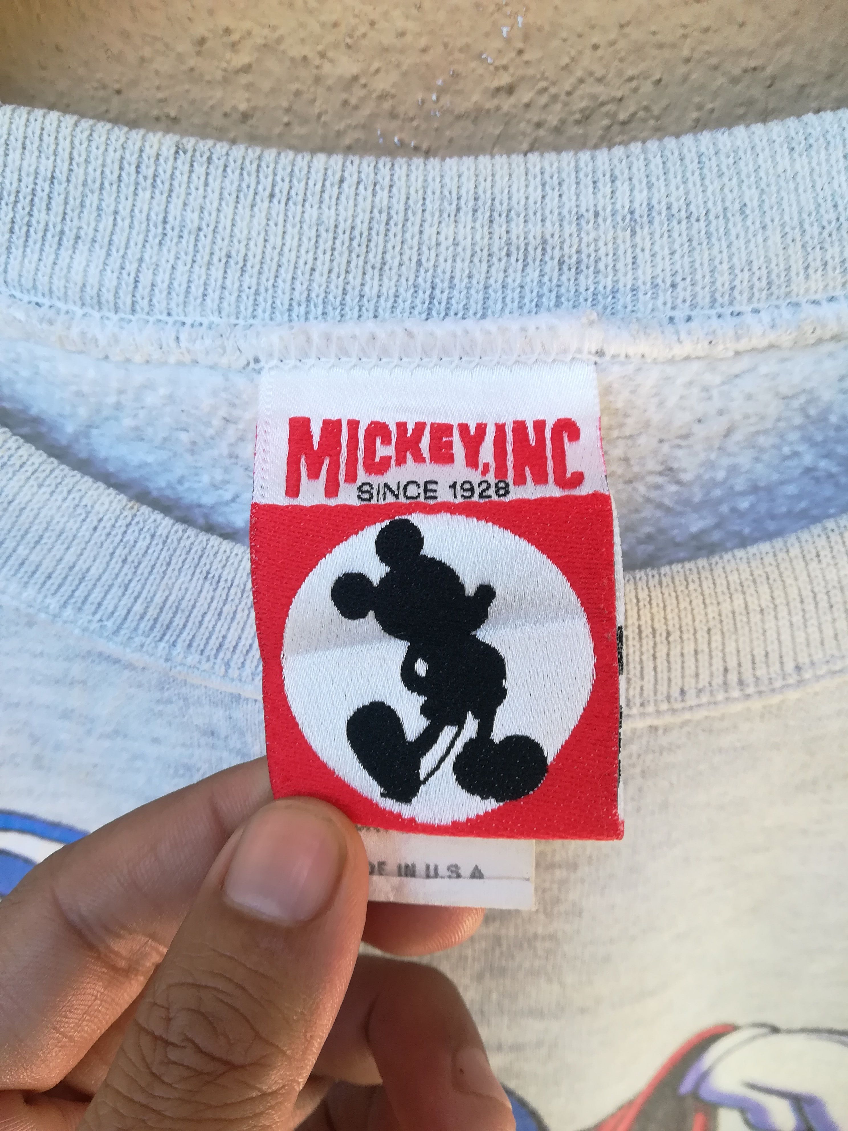 Disney × Mickey Mouse × Vintage Vintage Walt Disney Mickey Mouse Sweatshirt Size US L / EU 52-54 / 3 - 2 Thumbnail