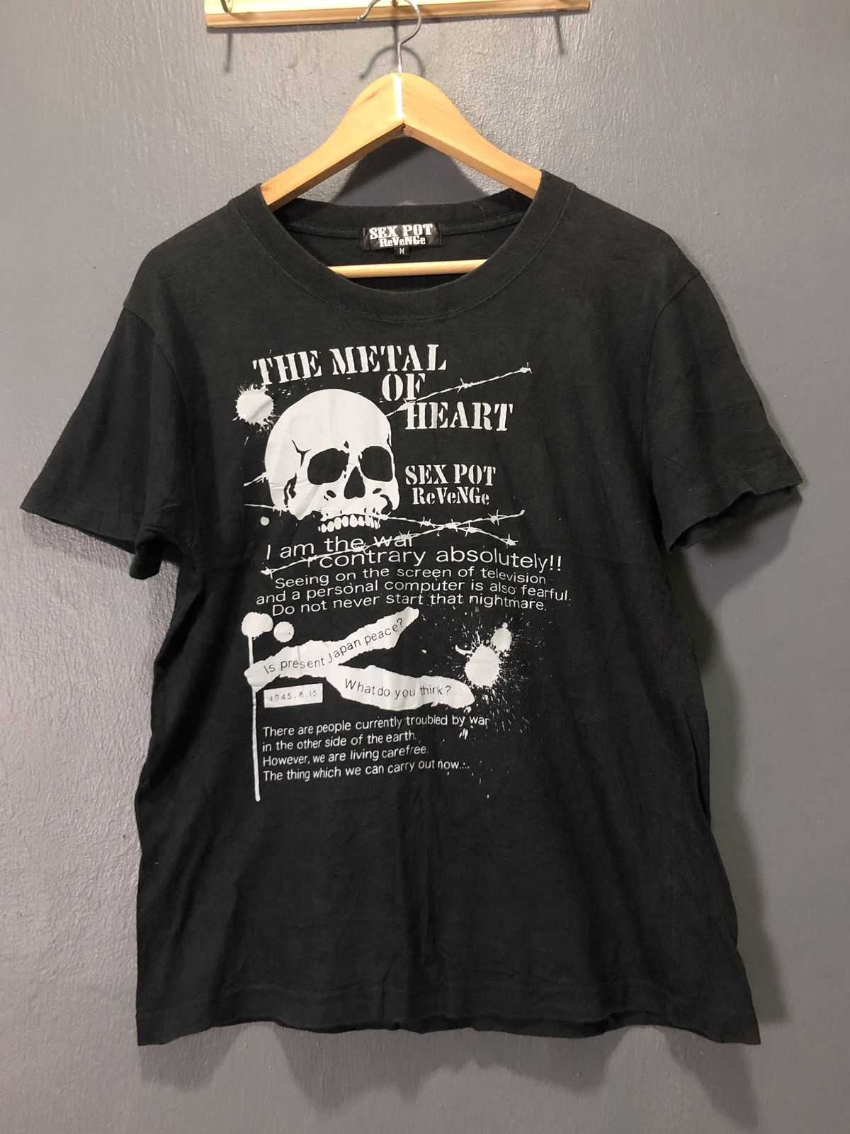 Japanese Brand × Seditionaries × Vintage VINTAGE SEX POT REVENGE THE METAL OF HEART PUNK ROCK SHIRT Size US S / EU 44-46 / 1 - 1 Thumbnail