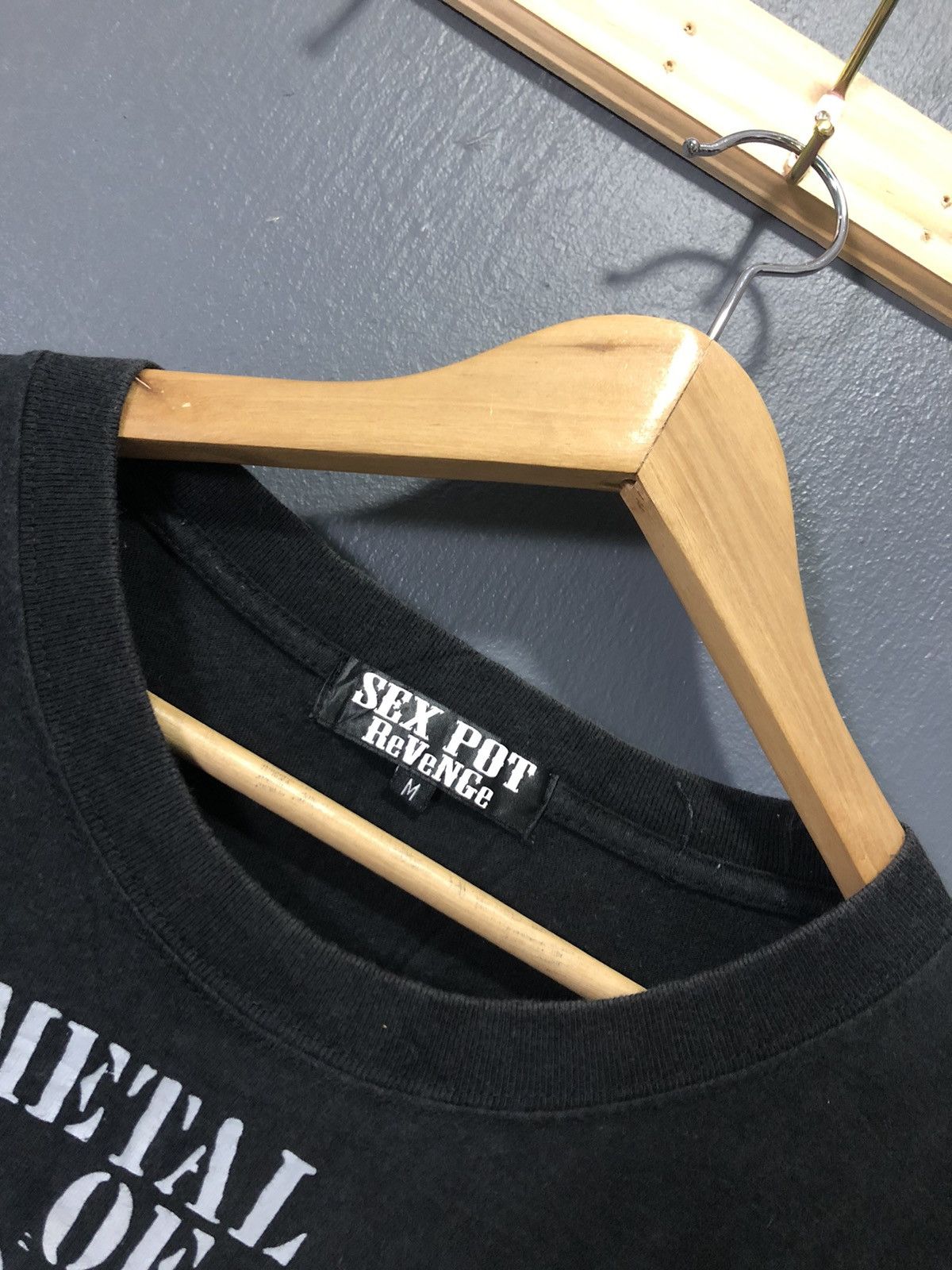 Japanese Brand × Seditionaries × Vintage VINTAGE SEX POT REVENGE THE METAL OF HEART PUNK ROCK SHIRT Size US S / EU 44-46 / 1 - 3 Thumbnail