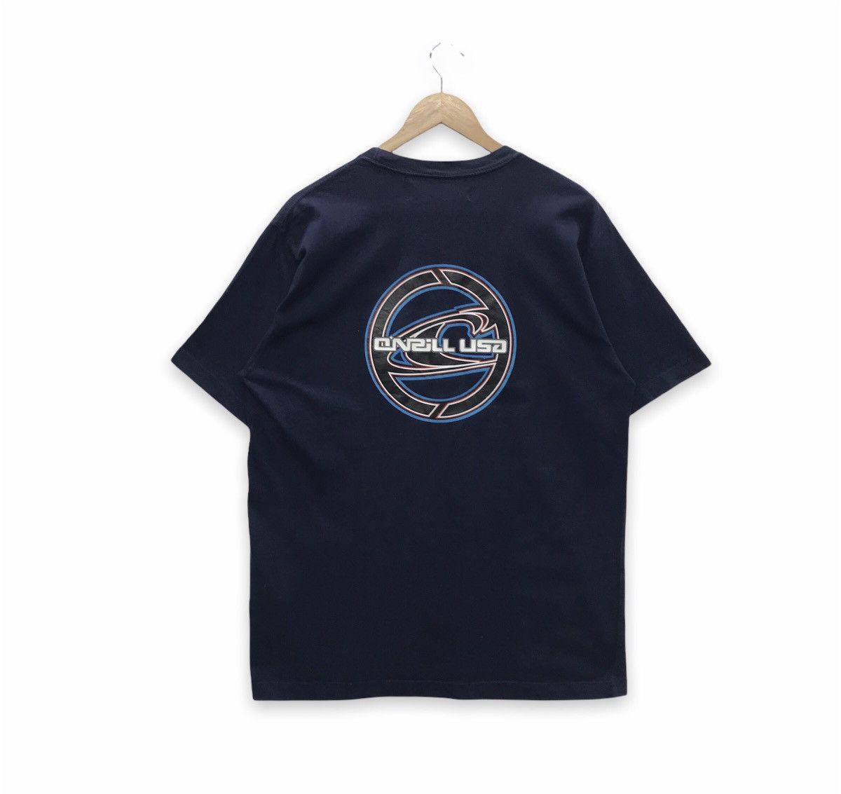image of Oneill x Surf Style Vintage O’Neill Usa Big Logo Tee in Navy, Men's (Size Medium)