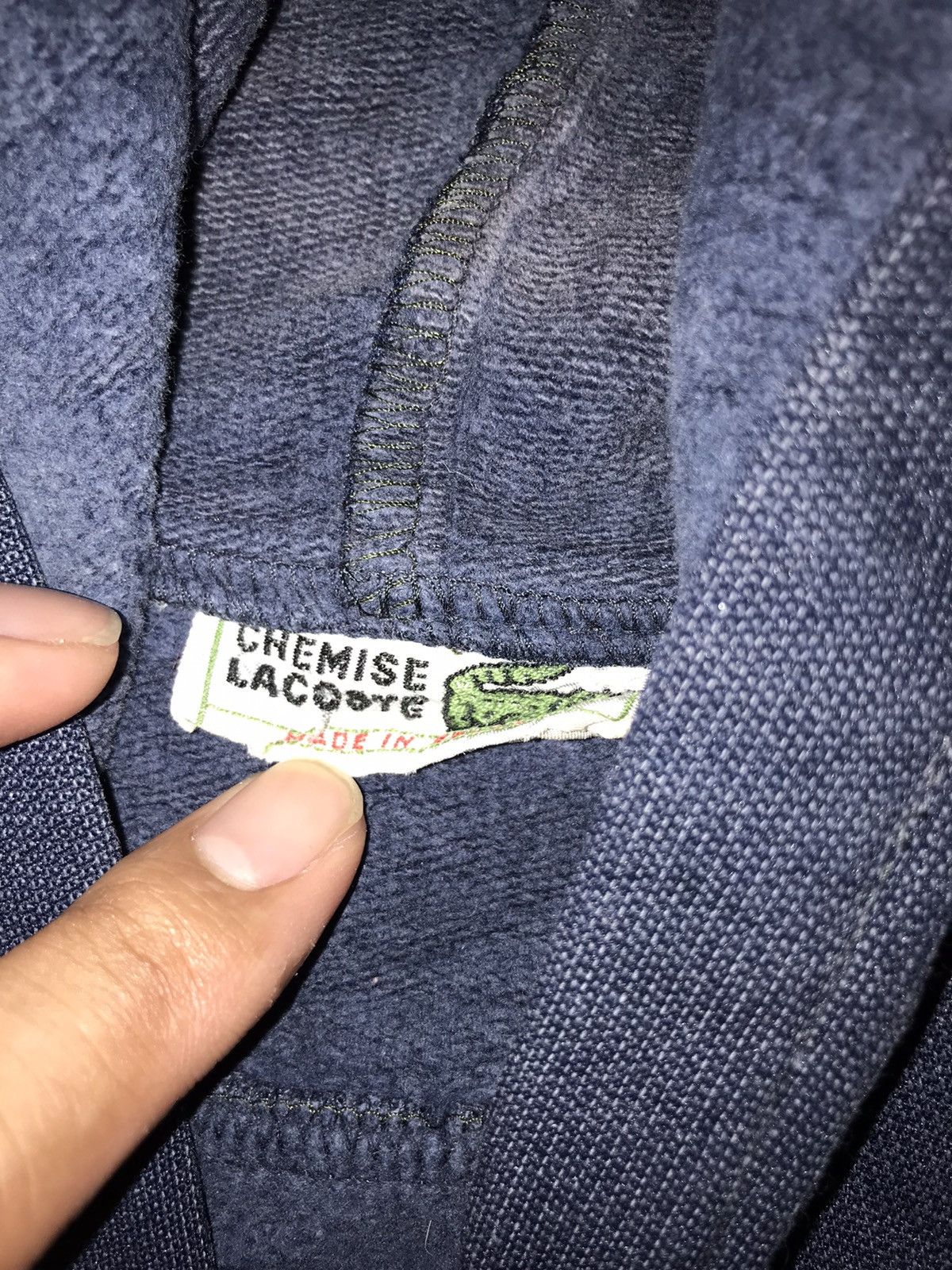 Lacoste × Vintage Vintage Lacoste chemise hoodie large patch Size US L / EU 52-54 / 3 - 2 Thumbnail