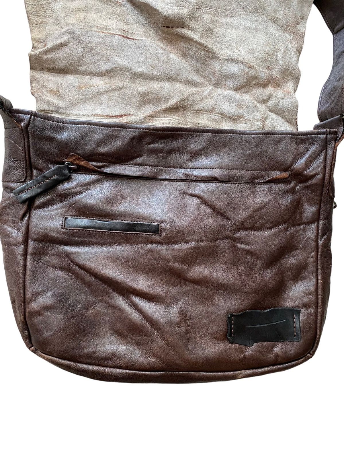 Genuine Leather Vintage Camo full leather shoulder Bag nice designer Size ONE SIZE - 4 Thumbnail