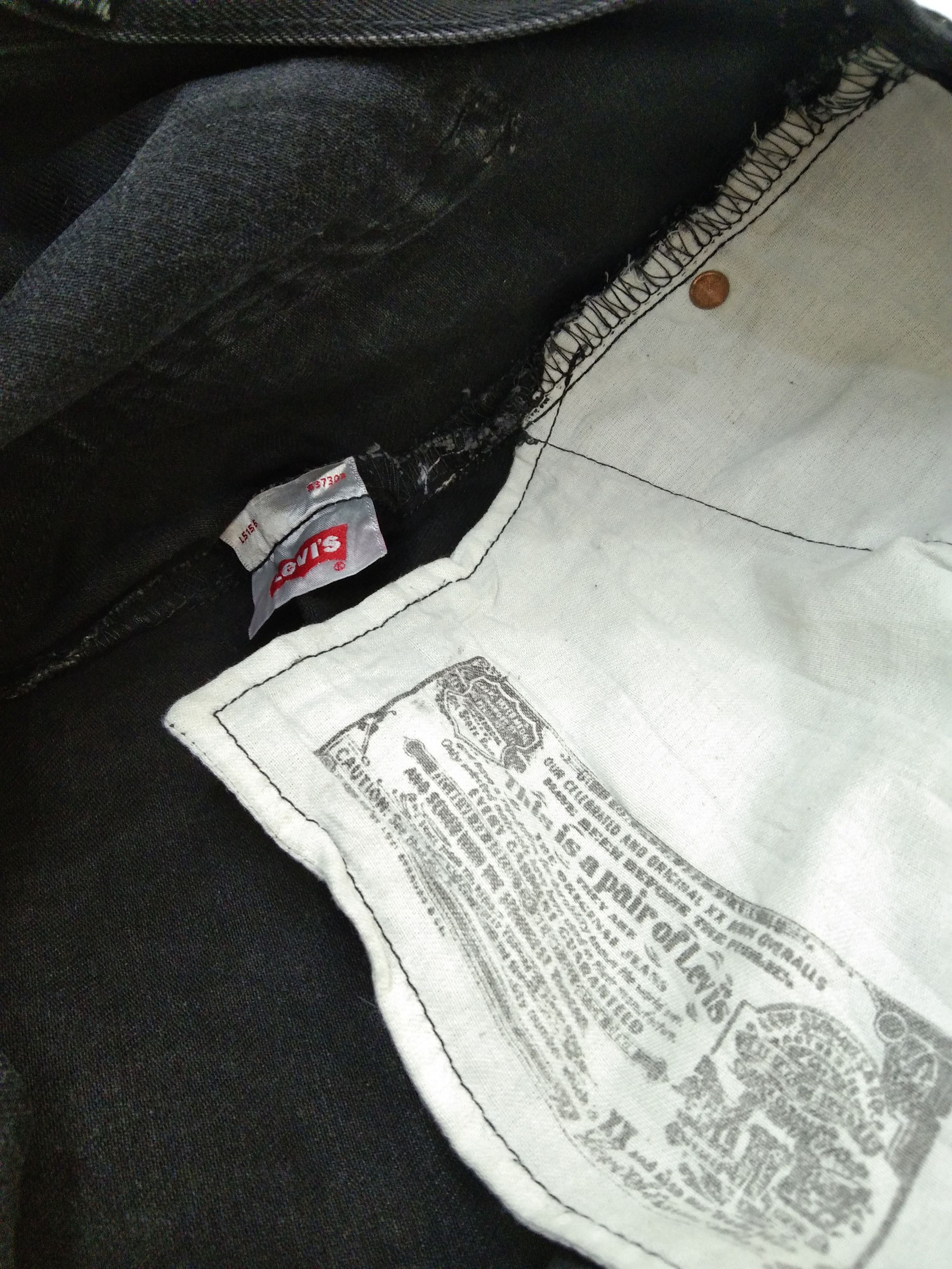 Levi's × Vintage Vintage Levis 501 Black Jeans 40x32 Size US 40 / EU 56 - 6 Thumbnail