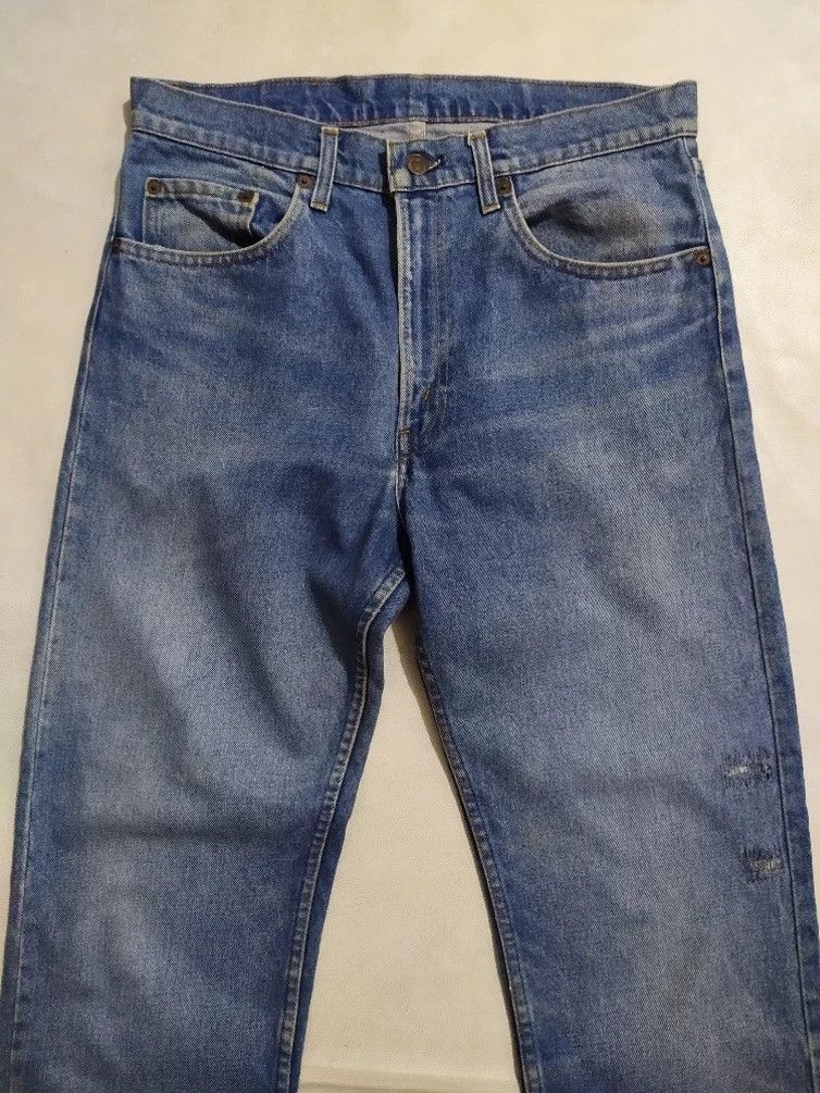 Levi's Vintage Levis 505 Classic Cut Stone Washed Denim Jeans Size US 33 - 2 Thumbnail