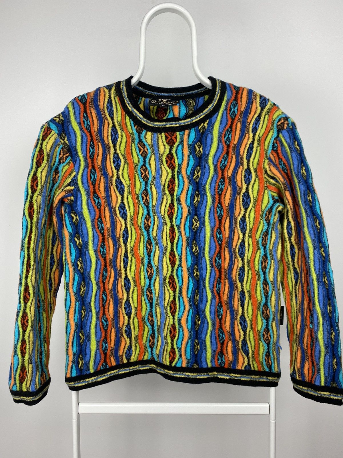 image of Coogi Soul Of Australia Vintage Multicolor Sweater, Men's (Size Small)