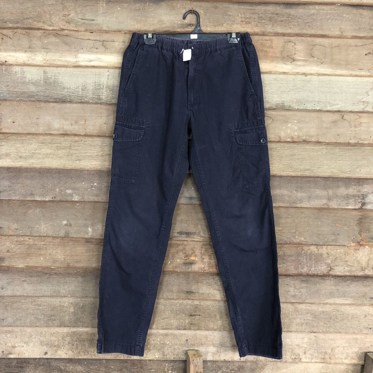 Japanese Brand × Uniqlo Uniqlo Dark blue Multipocket Tactical Cargo Pants #4387 Size US 27 - 1 Thumbnail