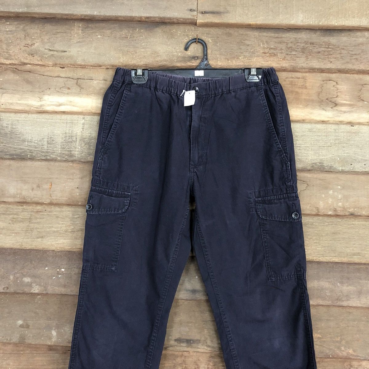 Japanese Brand × Uniqlo Uniqlo Dark blue Multipocket Tactical Cargo Pants #4387 Size US 27 - 2 Thumbnail