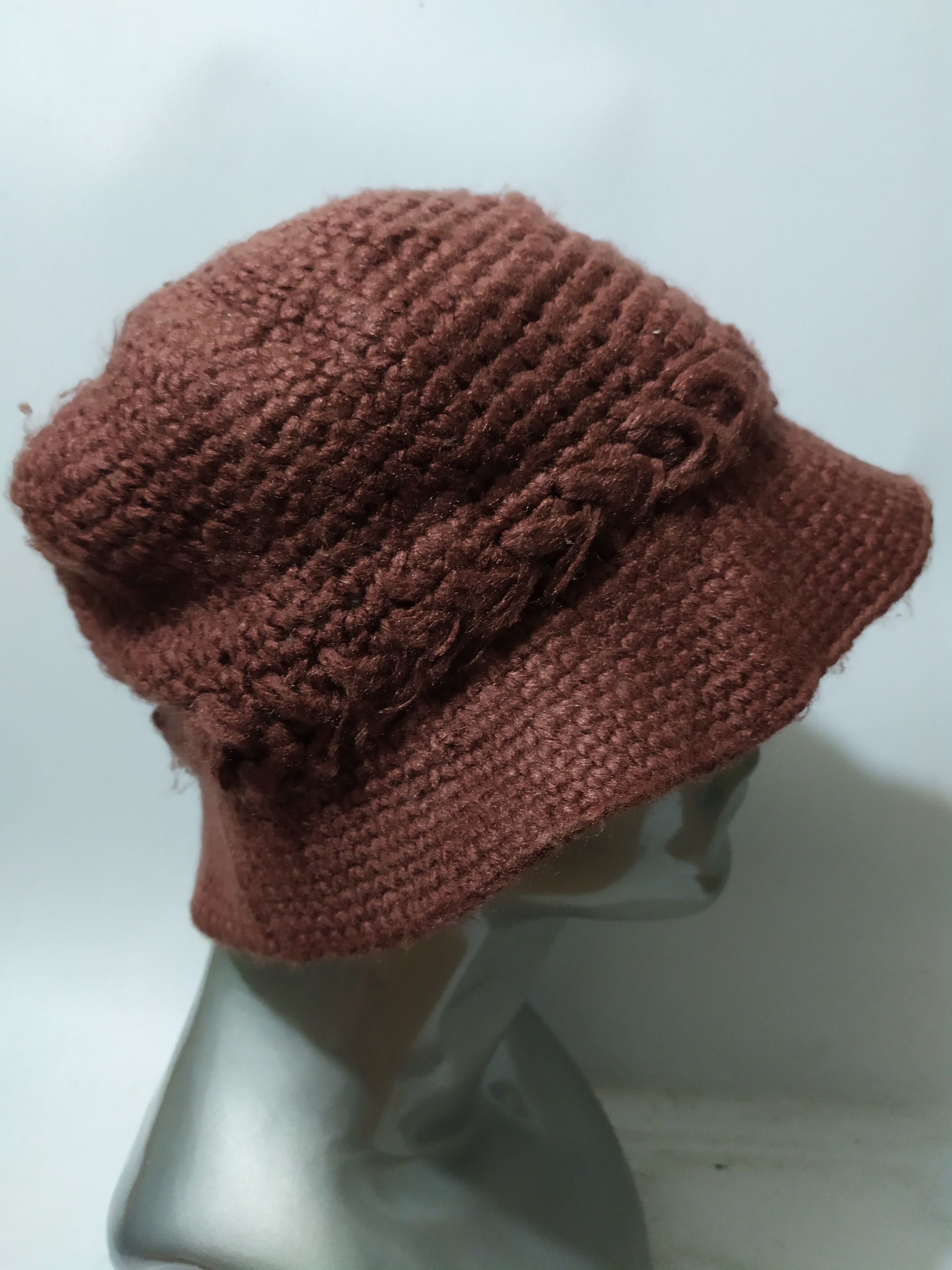 Japanese Brand 🔥Unknown Brown Japanese Knitted Bucket Hats Size ONE SIZE - 5 Thumbnail