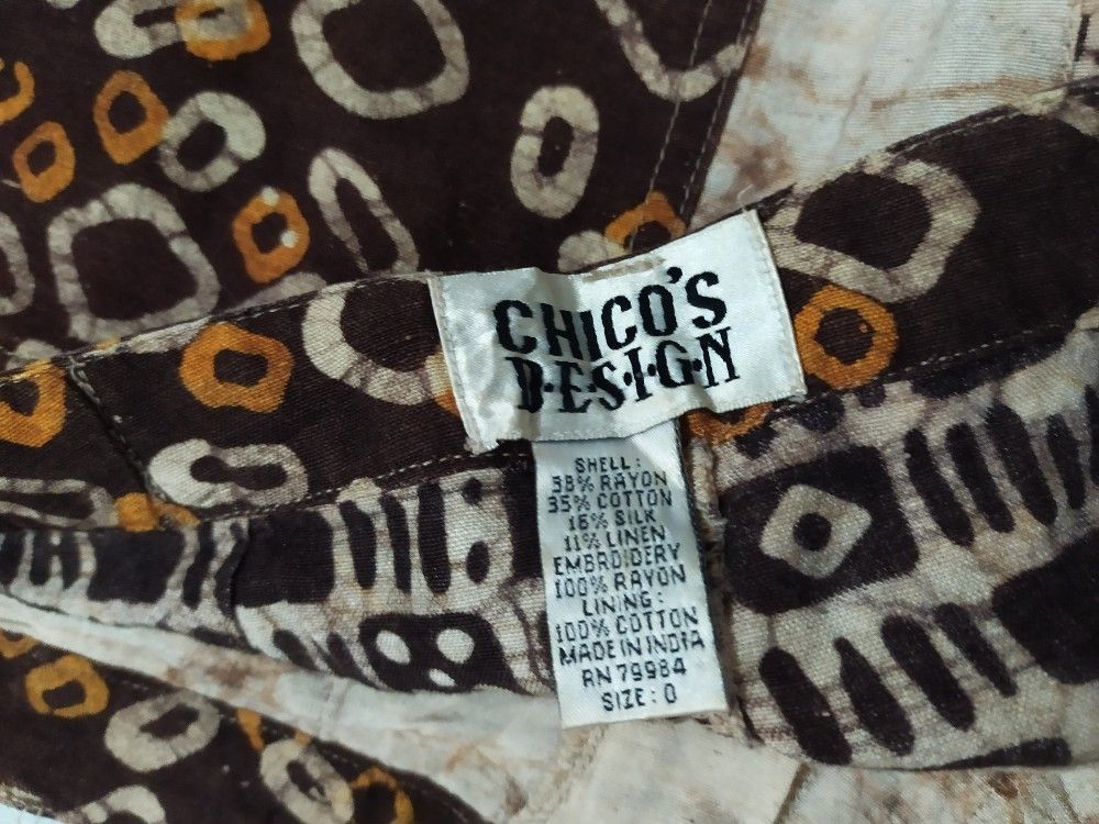 Chicos × Vintage VINTAGE CHICO’s DESIGN PATCHWORK NAVAJO STYLE CROPPED PANTS Size US 30 / EU 46 - 17 Thumbnail