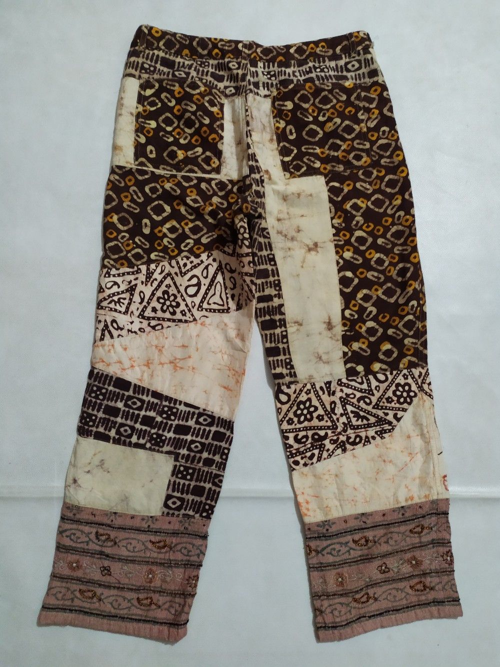 Chicos × Vintage VINTAGE CHICO’s DESIGN PATCHWORK NAVAJO STYLE CROPPED PANTS Size US 30 / EU 46 - 12 Thumbnail
