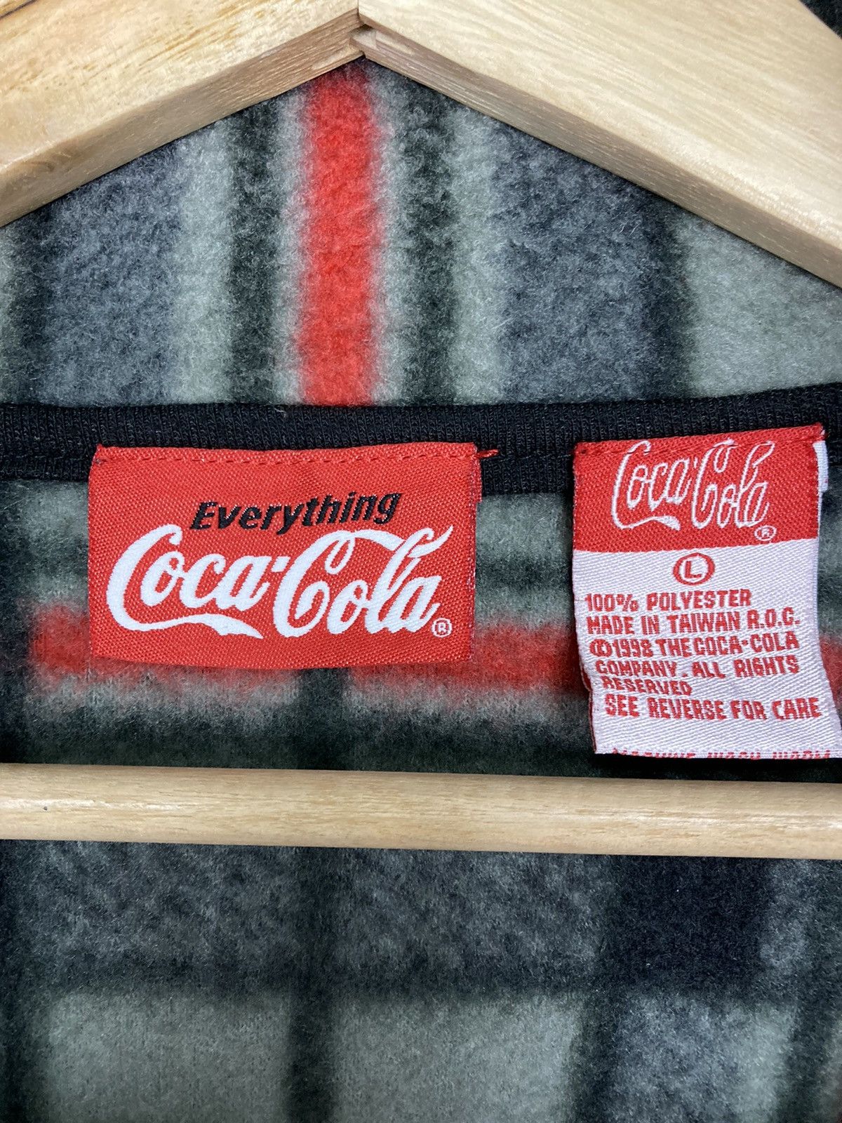 Coca Cola Coca-Cola Fleece Sherpa Sweater #30-2 Size US L / EU 52-54 / 3 - 4 Thumbnail